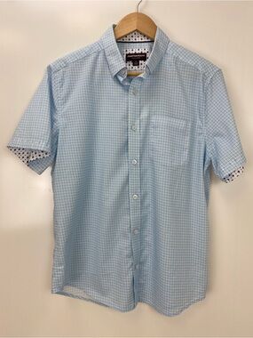 Johnston & Murphy Men’s Geometric Short-Sleeve Button-Down Shirt
